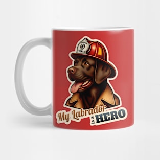 Fireman Labrador Retriever Mug